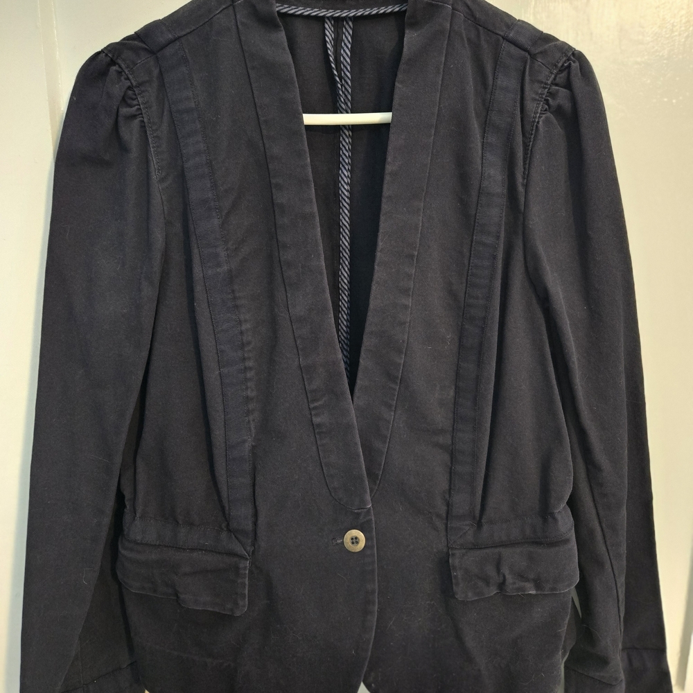 Women's Navy Blue Dark Blazer, Ann Taylor Loft, Size‎ 14